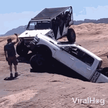 rock crawling viralhog ram power wagon climbing off roading climbing out of terrain