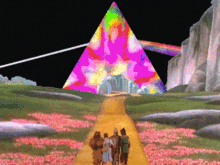 pink floyd prism wizard of oz yellow brick road