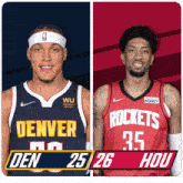 Denver Nuggets (25) Vs. Houston Rockets (26) First-second Period Break GIF - Nba Basketball Nba 2021 GIFs