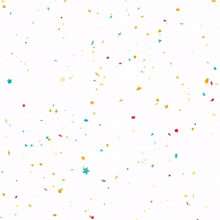 the word appm is surrounded by colorful confetti on a white background