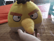 Angry Birds Plushie GIF - Angry Birds Plushie Yellow GIFs