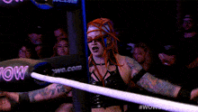 Come At Me Wrecking Ball GIF - Come At Me Wrecking Ball Wow Women Of Wrestling GIFs
