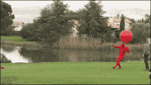Golf Prank GIF - Golf Prank Red Balloon GIFs