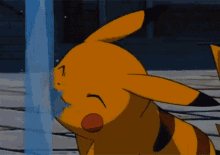 Pikachu Drinking GIF