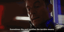 Sometimes The End Justifies The Terrible Means Captain Gabriel Lorca GIF - Sometimes The End Justifies The Terrible Means Captain Gabriel Lorca Jason Isaacs GIFs