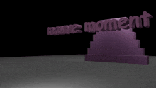 a 3d rendering of the words fashion syudm surrounded by purple cubes