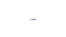 a white background with a purple and blue logo and a hashtag