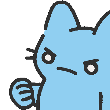 Lurking Blue Cat Sticker - Lurking Blue Cat Whack Stickers