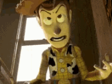 woody toy story freaking out