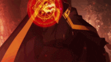 a person with a red circle on their head that says ' i ' on it