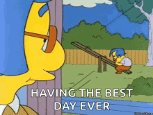The Simpsons Livingmybestlife GIF