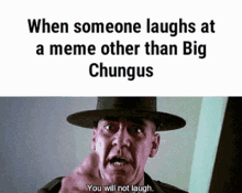 Big Chungus You Will Not Laugh GIF - Big Chungus You Will Not Laugh Someone Laughs At A Meme GIFs