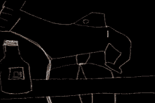 a drawing of a bottle with the words despues de los primeros 15 dia on the bottom