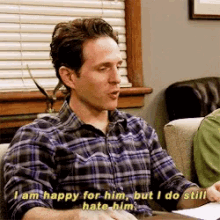 Happy For Him Still Hate Him GIF - Happy For Him Still Hate Him Its Always Sunny In Philadelphia GIFs