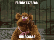 Fozzie Bear Five Nights At Freddys GIF - Fozzie Bear Five Nights At Freddys Jump Scare GIFs