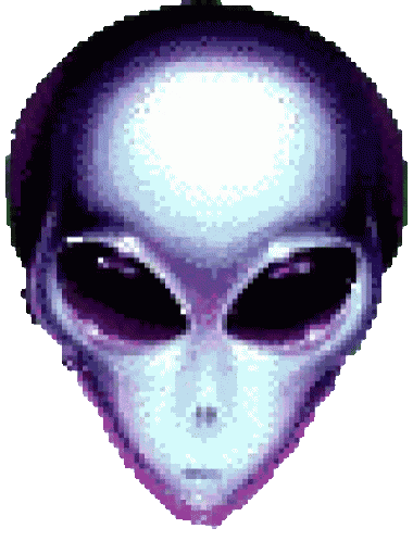 Alien Space Sticker