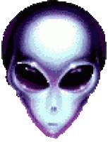 Alien Space Sticker