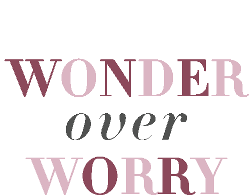 Wonder Worry Sticker - Wonder Worry Wonder Over Worry Stickers