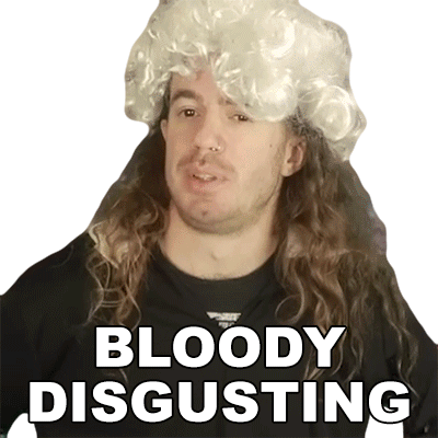 Bloody Disgusting Bradley Hall Sticker - Bloody Disgusting Bradley Hall So Disgusting Stickers