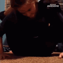 Legs Behind Head People Are Awesome GIF - Legs Behind Head People Are Awesome Flexible GIFs