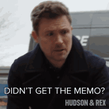 Didnt Get The Memo Charlie Hudson GIF - Didnt Get The Memo Charlie Hudson Hudson And Rex GIFs