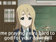 Praying On Your Downfall Praying GIF - Praying On Your Downfall Praying Mugi GIFs