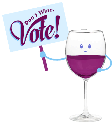 Vote Wineday Sticker - Vote Wineday Merlot Stickers