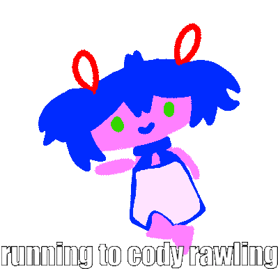 Running To Cody Rawling Bury Pink Sticker - Running To Cody Rawling Cody Rawling Bury Pink Stickers