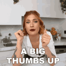 A Big Thumbs Up Candice Hutchings GIF - A Big Thumbs Up Candice Hutchings Edgy Veg GIFs