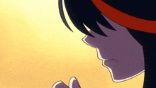 a close up of a cartoon character 's face with a red headband