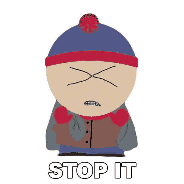 South Park Stan Stop Talking To Me Sticker – South Park Shop