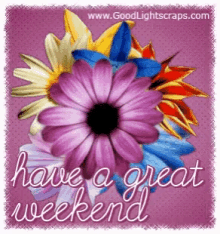 Have A Great Weekend Flowers GIF - Have A Great Weekend Flowers Glitter GIFs
