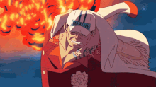 Akainu Covered In Magma GIF