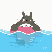 Swim Totoro GIF - Swim Totoro GIFs