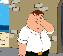 Peter Family Guy GIF - Peter Family Guy Facepalm GIFs