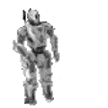 robot pixelated