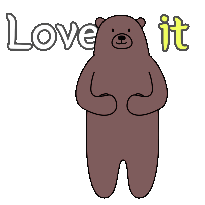 Brown Bear Sticker - Brown Bear Happy Stickers