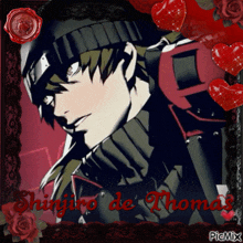 a picture of a man with the name shinjiro de thomas