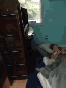 Laying Down In Bed Cellphone GIF - Laying Down In Bed Cellphone Busy GIFs