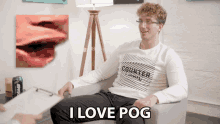 I Love Pog Poggers GIF - I Love Pog Poggers Twitch Emote GIFs