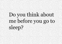 sleep thinking