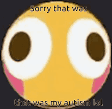 Sorry That Was My Autism Autism GIF - Sorry That Was My Autism Autism Flushed GIFs
