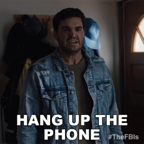 Hang Up The Phone Mike Short GIF - Hang Up The Phone Mike Short Fbi Most Wanted GIFs