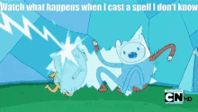 deltatune snowgrave adventure time ice king watch what happens when i cast a spell i dont know