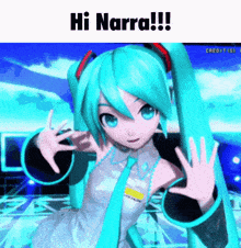 Narra Hatsune Miku GIF - Narra Hatsune Miku Hi GIFs