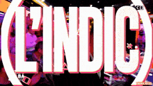 the word l' indice is displayed on a colorful background
