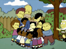 Hugs Family GIF - Hugs Family The Simpsons GIFs