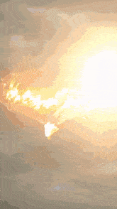 a computer generated image of a flame coming out of the ground