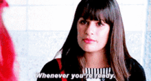 Glee Rachel Berry GIF - Glee Rachel Berry Whenever Youre Ready GIFs