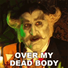 Over My Dead Body Grandpa Munster GIF - Over My Dead Body Grandpa Munster Daniel Roebuck GIFs